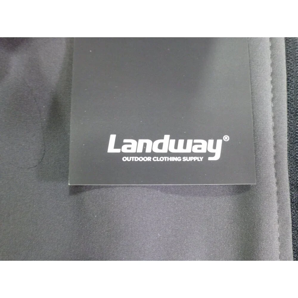 NWT Landway UNC Asheville Soft-Shell Full Zip Vest Gray Double Pockets Size Larg